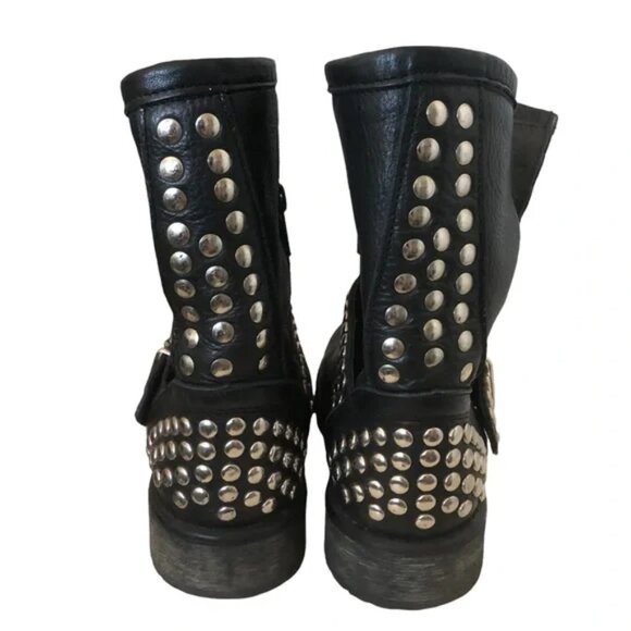 Steve Madden studded leather combat boots - Picture 2 of 13